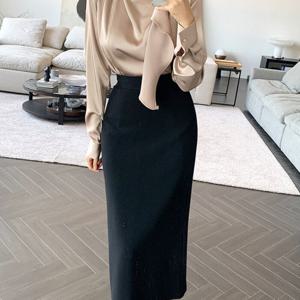 더제이수 / 넬 스카프 새틴 블라우스