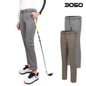 골프웨어 여성 가을/겨울 아이언체크 기모 골프바지/WKWGV