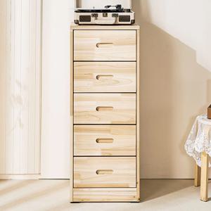 두리 삼나무 원목 5단 서랍장 400