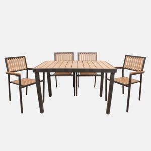 클락 201 의자 테이블 알루미늄 수지목 야외 테라스 여름 아웃도어 정원 공원 카페 테라스