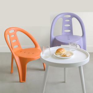 등받이 의자 식당 수납 간이의자 휴대용의자 캠핑 사무실 식탁 의자 2p셋트