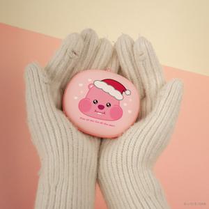 베이비 휴대용 양면히팅 손난로 보조배터리 보들보들 따뜻하게