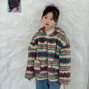 노르딕 후드 뽀글이 점퍼 R15477