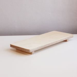 다리가 있는 사각 나무접시 디저트플레이트 나무그릇 돌상소품 라이트브라운