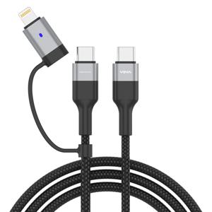 60W 3in1 멀티 초고속 충전케이블 VA-220