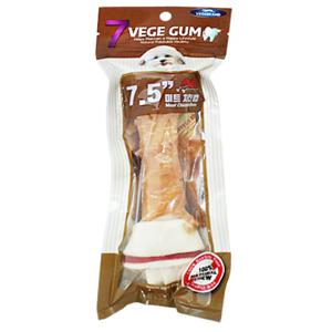 베게 강아지대형견껌 강아지이갈이간식 미트치킨껌 7.5인치 1P