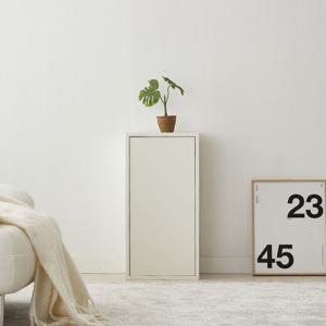 칼름 폭25cm 일문 수납장 틈새 350 도어 선반장 2color