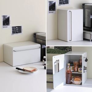 스틸렌 철제 수납함 브레드박스 (가로-세로 투웨이/영양제/과자보관)