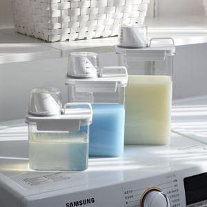 세제소분용기 액체 가루 리필 세탁세제통 디스펜서 세탁기 세제