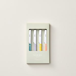 사브르 비스트로 파스텔 디너나이프 4P 세트