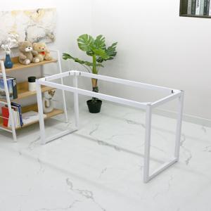 깔끔한 창가형 카페 식탁 리폼용 철제 테이블 화이트 다리 1200 x 500 테이블 받침대