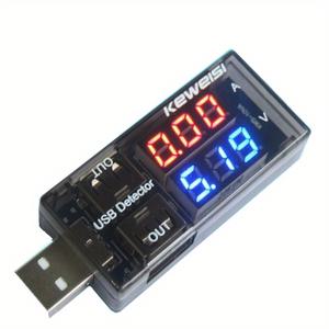 TEMU USB 충전기 의사 전류 전압 충전 감지기 배터리 전압계 전류계 멀티 미터 USB 테스터 모바일 전원 패널 모니터
