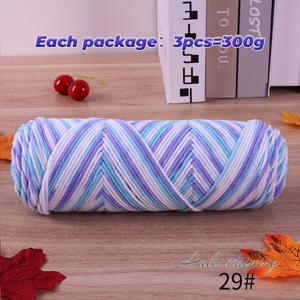 TEMU 300G 컬러풀한 세그먼트 염색 무지개 원단 다색 그라데이션 짜임 수제 DIY 원단 로프 재질 스웨터, 모자, 스카프, 스웨트, 코트, 신발 및 기타 의류 제작에 적합 1개 = 3 = 300G