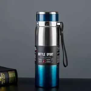 TEMU 1000ml 316 스테인리스 스틸 보온 여행용 머그컵 - 이중 진공, 두꺼운 단열, 차 & 커피용, 대용량 야외 스포츠 물병, 사이클링 & 암벽 등반에 이상적, 완벽한 휴일 선물, 야외 수분 공급|진공 보온