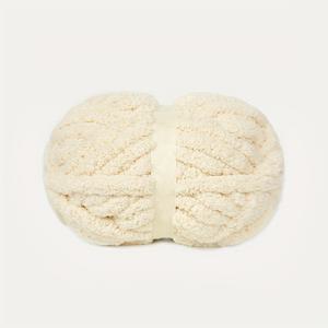 TEMU 1개의 25.6M/28Yd 초대형 고양이 꼬리 양모, 직경 2Cm, DIY 수제 스카프, 매트, 쿠션, 담요, 애완동물 침대용 모자 만들기 위해 직조 또는 크로셰로 사용할 수 있습니다. 가정용 폴리에스터 양모입니다.