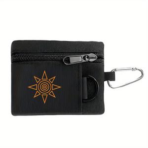 TEMU 1pc 디지몬 아구몬 태 매트 가부몬 소라 어드벤처 애니메 지퍼 지갑 - 캠핑, 낚시, 변경 및 동전 보관, 다용도 카드 홀더, 키 및 헤드폰 정리, 스포티 블랙, 내구성 있는 지퍼 클로저