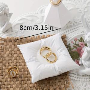 TEMU 1pc 화이트 석고 보석 트레이, 황금 꽃 디자인 보석 트레이, 귀걸이, 반지, 팔찌 디스플레이 플레이트, 사진 배경, 정리 보관, 보석 트레이