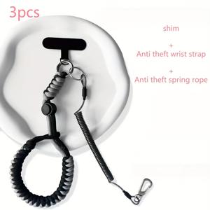 TEMU 유럽식 방실 휴대폰 끈, 가스켓 포함, 도난 방지 스프링 로프, 손목 스트랩, 고급 유럽식 방실 조절 가능한 휴대폰 로프, 새로운 야외 방실, 도난 방지, 야외 보안, 안전한 끈, 조절 가능한 스트랩, 강화된 스티칭, 고품질 로프, 폰 테더, 보안 끈, 스마트폰 사용자, 야외 애호가, 휴대폰 스트랩, 휴대폰 펜던트, 휴대폰 액세서리