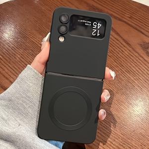 TEMU 삼성 ZFlip6-ZFlip5-ZFlip4 접이식 액정 자석 폰 케이스, Zflip3 고화질 렌즈 필름 커버 소프트 팩