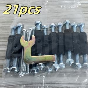 TEMU 21피스 86형 스위치 소켓 박스 수리 키트 - 헤비듀티 조절 가능 지지봉 & 렌치 포함, 유럽/아시아 콘센트 박스 호환 (벽부형 접속 박스 유지보수, DIY/전문가용 도구)