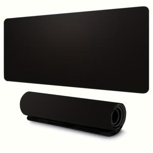TEMU 대형 게이밍 마우스 패드 - 미끄럼 방지 강력 표면, PC, 사무실, 게이밍용 블랙 데스크 매트 - Logitech, Razer, SteelSeries 호환, 세련된 디자인, 내구성 좋은 소재, 사무실 셋업, 마우스장패드, 컴퓨터 패드, 데스크매트, 마우스패드, 데스크패드, 키보드 패드, 데스크테리어, 게이밍 장패드