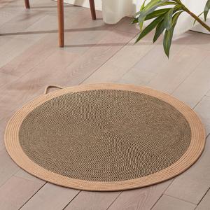 TEMU 내구성 있는 실내 고양이용 스크래치 보드 - 100cm 원형 스크래치 패드 텍스처 표면, 가구 손상 감소, 스크래칭 행동 촉진, 놀이 및 휴식에 이상적, 고양이 스크래치 포스트 대체품, 재미있는 디자인, 튼튼한 구조, 시살 매트, 여름 매트