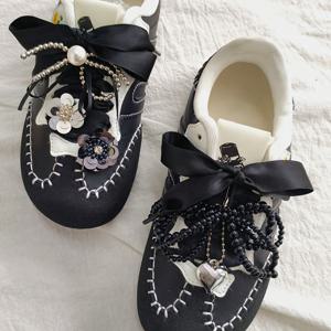TEMU 4개 신발용품, 탈착식 비즈리본 버클 (스니커/부츠) - DIY 장식 클립, Cross Shoe , 실버색 Bow Clip, 반짝이 슈숑참, 고급 구슬 & 튼튼한 디자인, 선생님&DIY크래프터를 위한 선물