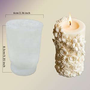 TEMU 우아한 꽃 모양 촛대 모형 - 내구성이 뛰어난 실리콘, 집과 차의 장식, 결혼식, 데이, 추수감사절, 어머니의 날, 아버지의 날, DIY 공예 모형, 차 장식 | 우아한 촛대 홀더 | 내구성이 뛰어난 실리콘 모형, 촛대 장식