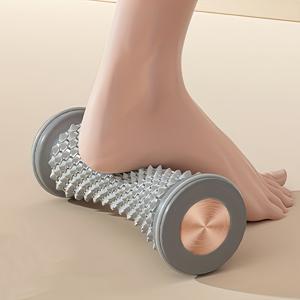 TEMU 1개 발 근막 마사지 롤러 - 비전기식 수동 발 마사지기, 질감 그립, 내구성 있는 플라스틱 소재, 홈 사용용, 아치 지지 및 근육 이완을 위한 인체공학적 디자인, 발 편안함, 견고한 구조, 컴팩트 디자인, 고품질 재료, 자가 관리 도구, 라이프스타일