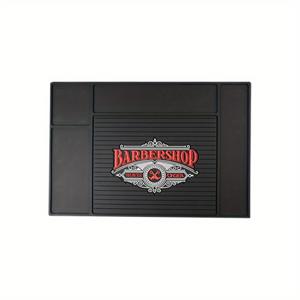 TEMU 1개 WANMEI 이발소 매트 - 미끄럼 방지 클리퍼, 가위, 트리머, 브러쉬 정리 매트 - 인체공학적 디자인의 내구성 좋은 실리콘 살롱 테이블 매트, 전원 불필요, 남녀 공용 성인용, 이발 도구, 전문가용 이발 도구