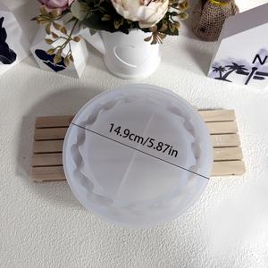 TEMU 트와인 라운드 실리콘 몰드 - DIY 석고 꽃잎 공예용 불규칙 원통형 쥬얼리 트레이, 캔들 & 과일 홀더, 정교한 디자인의 장식 보관함, 쥬얼리 오거나이저 트레이, 공예 프로젝트 홀더, 장식 링 홀더