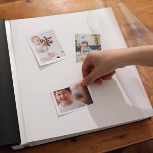 TEMU 대용량 고품질 사진 앨범 - 120페이지, 가족 사진 및 여행 추억을 위한 스티커 스크랩북, 예술적인 얼룩말 & 야자수 디자인의 직사각형 종이 앨범, 파란색 커버