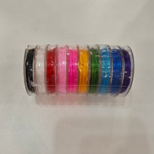TEMU 10개 랜덤 컬러 나일론 로프 세트 - DIY 주얼리 만들기용 중국 매듭 코드, 팔찌, 목걸이, 발찌용 탄성 비즈 로프 - 혼합 색상