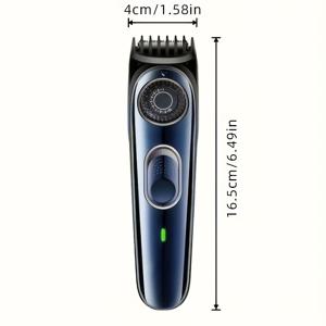 TEMU 프로페셔널 남성용 헤어 클리퍼 & 트리머 세트 - USB 충전식 600mAh 리튬 배터리, ABS 바디, 코드리스 바버 클리퍼 헤어컷 그루밍 키트, T-아웃라이너 턱수염 트리머 포함