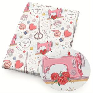 TEMU 1개 재단사 버튼 시리즈 패턴 퀼트 원단-57x19.68인치(145x50cm) 폴리에스터 공예용 DIY 핸드메이드 패브릭, 패치워크 제작용 프리컷