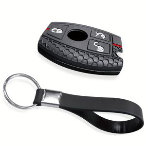 TEMU 실리콘 키 폰 커버 W176, W212, W213, W219, W204, W205, GLS, GLE, GLK, GLC, CLA, AMG, C350, A, B, C, E, S 클래스용