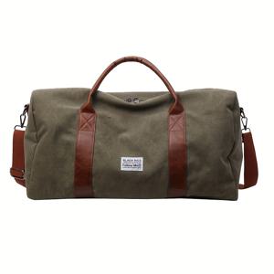 TEMU 대용량 여행 가방, 빈티지 워시드, 스포츠 피트니스 및 휴가 캠핑용 다목적 수하물 정리함