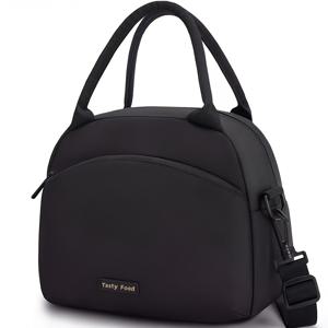 TEMU 휴대용 점심 도시락 가방, 어깨끈 포함 - 손잡이 및 어깨걸이 가능. 대용량 식품 보관 용기로 보온 및 신선도 유지에 이상적. 직장인에게 추천, 비식품 접촉 소재