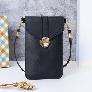 TEMU 스타일리시 핑크 크로스바디 폰 케이스 - 골든 톤 버클 & 체인 스트랩, 컴팩트 슬림 디자인, 안전한 카드 홀더, 일상 사용에 완벽, 일상 휴대 가방 | 슬리크 크로스바디 | 내구성 있는 지퍼 클로저, 아이폰용 폰 케이스