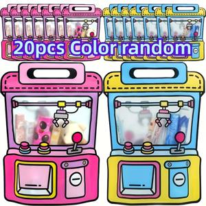 TEMU 지퍼 클로저가 있는 20개 클로 머신 디자인 파티 선물 가방 - 생일 선물 및 파티 용품에 적합한 플라스틱 간식 봉투