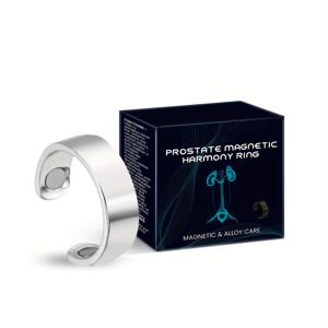 TEMU 1개 더블엔드 디자인 링, 남성용 전립선 케어 자석 금속 손가락 반지 - 발기 기능 개선 및 강화를 위한 심플 & 스타일리시 선물 아이디어