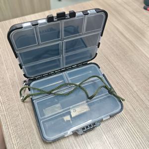 TEMU 1개 헤비듀티 낚시 정리함 - 투명 칸막이, 휴대용 낚시 도구 보관 케이스 (후크, 루어, 미끼용) - 낚시꾼, 사냥꾼, 야외 활동 애호가를 위한 이상적인 선물 (블랙), 컴팩트 디자인, 견고한 구조, 낚시 액세서리, 컴팩트한 디자인