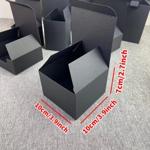 TEMU 20개/팩, 매트 블랙 박스 파티 좋아하는 선물 상자 휴일 일반 사탕 상자 장식 트링켓 상자, 초콜릿, 이스터 상자, 장난감 상자, 크리스마스, 할로윈, 추수감사절에 완벽함