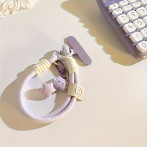 TEMU 구름과 별 전화 끈, 사탕 색상 귀여운 매력, 모든 계절에 적합