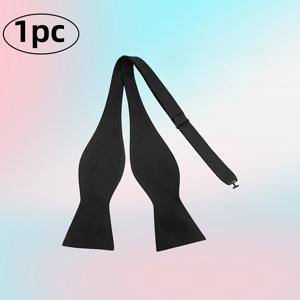 TEMU 남성 클래식 셀프 타이 나비 넥타이 - 조절 가능한 패션 액세서리, 우아한 단색, 턱시도 및 테일코트에 다재다능 - 1개