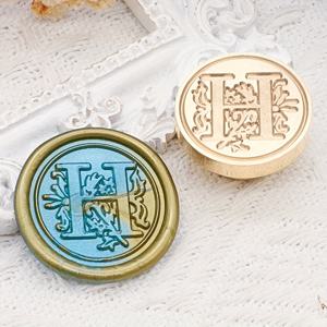 TEMU 우아한 둥근 왁스 스탬프 세트 - A-Z 모노그램 디자인, 꽃과 기하학적 패턴, 결혼식 초대장, 선물 포장, 특별한 기회에 완벽, 선물 포장 액세서리 | 장식 스탬프 세트 | 내구성 있는 스탬프 재료, 왁스 스탬프