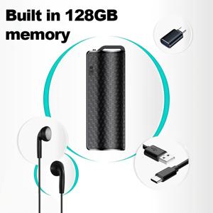 TEMU 64GB 자석식 음성 녹음기, 15일 연속 녹음 가능, 음성 활성화 스마트 오디오/비디오 녹음 장치, DSP 노이즈 감소 및 AI 기술, 팟캐스트, 강의, 인터뷰용 휴대용 디지털 레코더, PC 호환