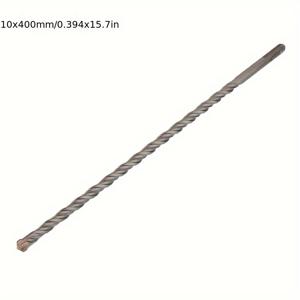 TEMU 1개 400mm 길이 SDS 플러스 석공 드릴 비트 (텅스텐 카바이드 크로스 포인트 포함) - 직경 10/12/14/16/18//24/25/28/30mm, 전기 해머, 건설 및 석공 작업, 건설 드릴 비트 | SDS 드릴 비트 | 내구성 드릴 비트