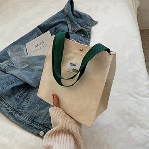 TEMU 여성용 단색 캔버스 핸드백, 한국 스타일, 캐주얼, 안감 없음, 버클 잠금, 손세탁 또는 드라이 크리닝, 손목 스트랩 포함, 어반 테마