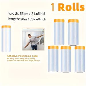 TEMU 12개입 고강도 PVC 페인팅 테이프 - 강력 접착, 고품질 자동차 도장용, 홈 마스킹 - 쉽고 빠른 적용 및 제거 가능, 모든 종류의 페인트 호환 (12매 개별), 조절 가능한 폭, 다목적 사용 테이프